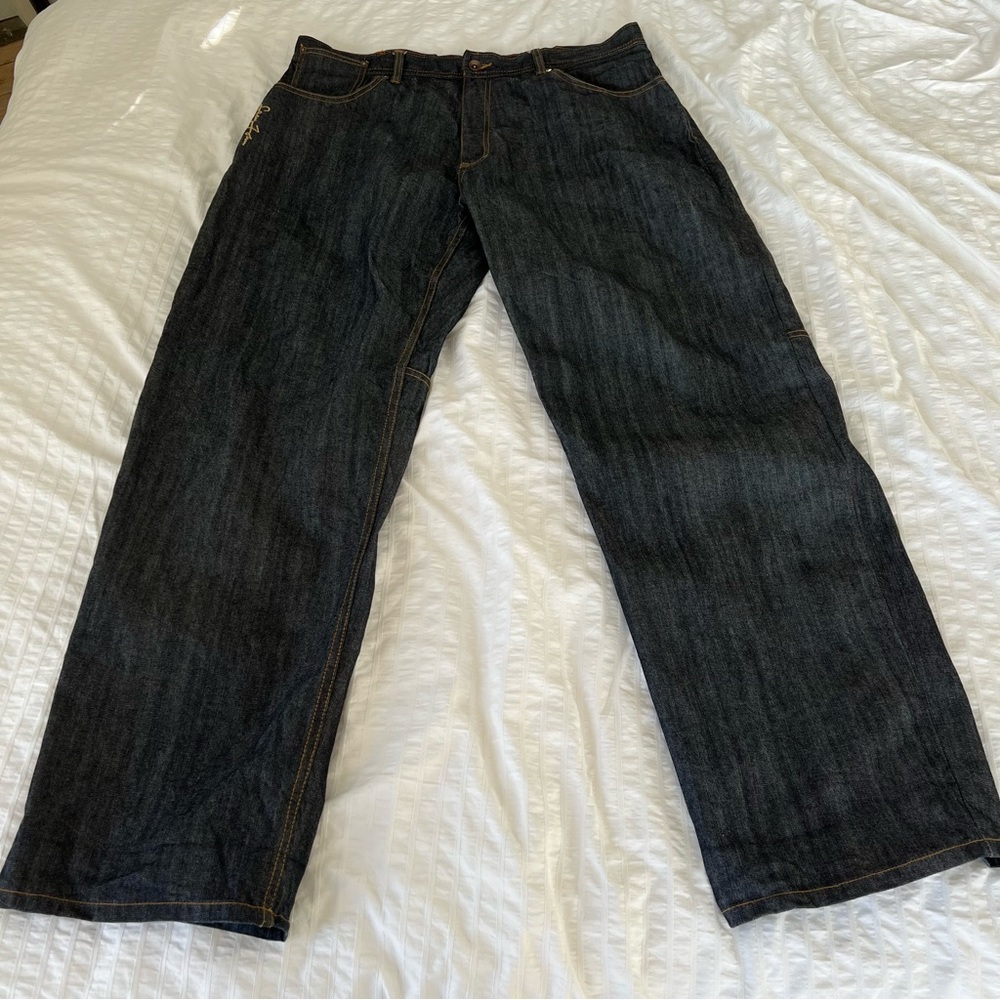 Y2K Sean John Dark Wash Baggy Jeans, 40